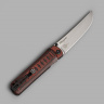 Складной нож Whisper D2 StoneWash red-black G10, На подшипнике - фото