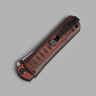 Складной нож Whisper D2 StoneWash red-black G10, На подшипнике - фото