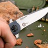 Складной нож Biker X D2 Stonewash Gray Titanium - фото