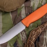 Нож OtusF CPR, G10 оранжевая, ножны – kydex, выпуклая линза - фото