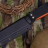Нож OtusF CPR, G10 оранжевая, ножны – kydex, выпуклая линза - фото