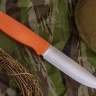 Нож OtusF CPR, G10 оранжевая, ножны – kydex, выпуклая линза - фото