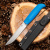 Нож NORTH (финка грибок) elmax, G10, синяя