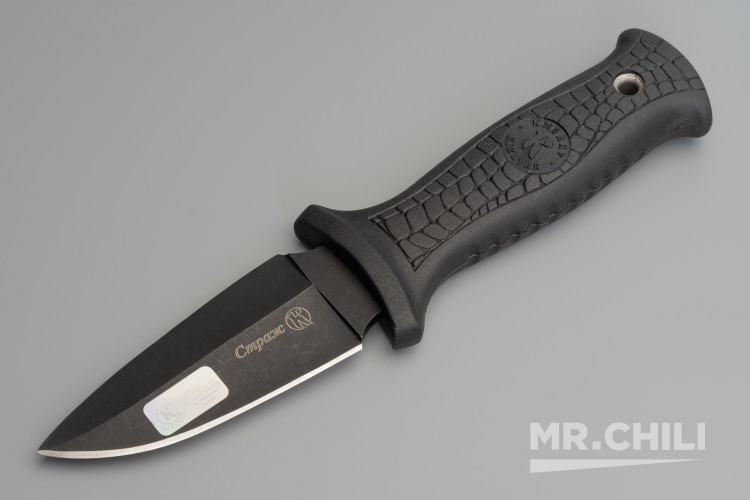 Нож "Страж" (D2, stonewash черный, эластрон) — купить по цене от 2 790 ...
