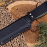 Нож OtusF CPR, G10 оливковая, ножны – kydex, выпуклая линза - фото