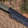 Нож OtusF CPR, G10 оливковая, ножны – kydex, выпуклая линза - фото