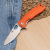 Нож Leaf M D2 Orange