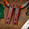 Накладки Tactical Echelon G10 Черно-Красные - фото