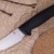 Нож UlulaF скиннер N690, G10 черная, ножны – kydex, выпуклая линза