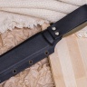 Нож OtusF N690, G10 песчано-оливковая, ножны – kydex, выпуклая линза - фото
