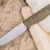 Нож OtusF N690, G10 песчано-оливковая, ножны – kydex, выпуклая линза