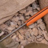 Нож NorthF финка "Грибок" N690, G10 оранжевая, ножны – kydex, выпуклая линза - фото