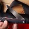 Складной нож "Minimus" black/red (N.C. Custom) - фото