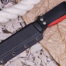 Нож OtusF CPR, G10 красная, ножны – kydex, выпуклая линза - фото