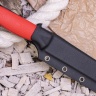 Нож OtusF CPR, G10 красная, ножны – kydex, выпуклая линза - фото