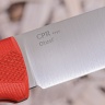 Нож OtusF CPR, G10 красная, ножны – kydex, выпуклая линза - фото