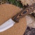 Нож UlulaF скиннер N690, G10 черно-оранжевая, ножны – kydex, выпуклая линза