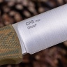 Нож OtusF CPR, G10 песчано-оливковая, ножны – kydex, выпуклая линза - фото