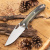 Складной нож Бизон AUS-8 G10 хаки 