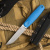 Нож NorthSF финка &quot;Бочонок&quot; M390, G10 синий