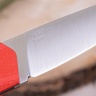Нож TytoF N690, G10 красная, ножны – kydex, выпуклая линза - фото