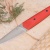 Нож TytoF N690, G10 красная, ножны – kydex, выпуклая линза