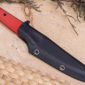Нож TytoF N690, G10 красная, ножны – kydex, выпуклая линза - фото