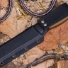 Нож OtusF N690, G10 Песчаная, ножны – kydex, выпуклая линза - фото