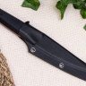 Нож TytoF N690, G10 черная, ножны – kydex, выпуклая линза - фото