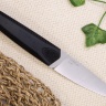Нож TytoF N690, G10 черная, ножны – kydex, выпуклая линза - фото