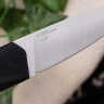Нож TytoF N690, G10 черная, ножны – kydex, выпуклая линза - фото