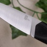 Нож TytoF N690, G10 черная, ножны – kydex, выпуклая линза - фото
