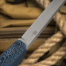 Нож NorthSF финка "Бочонок" M390, G10 черно-синяя - фото