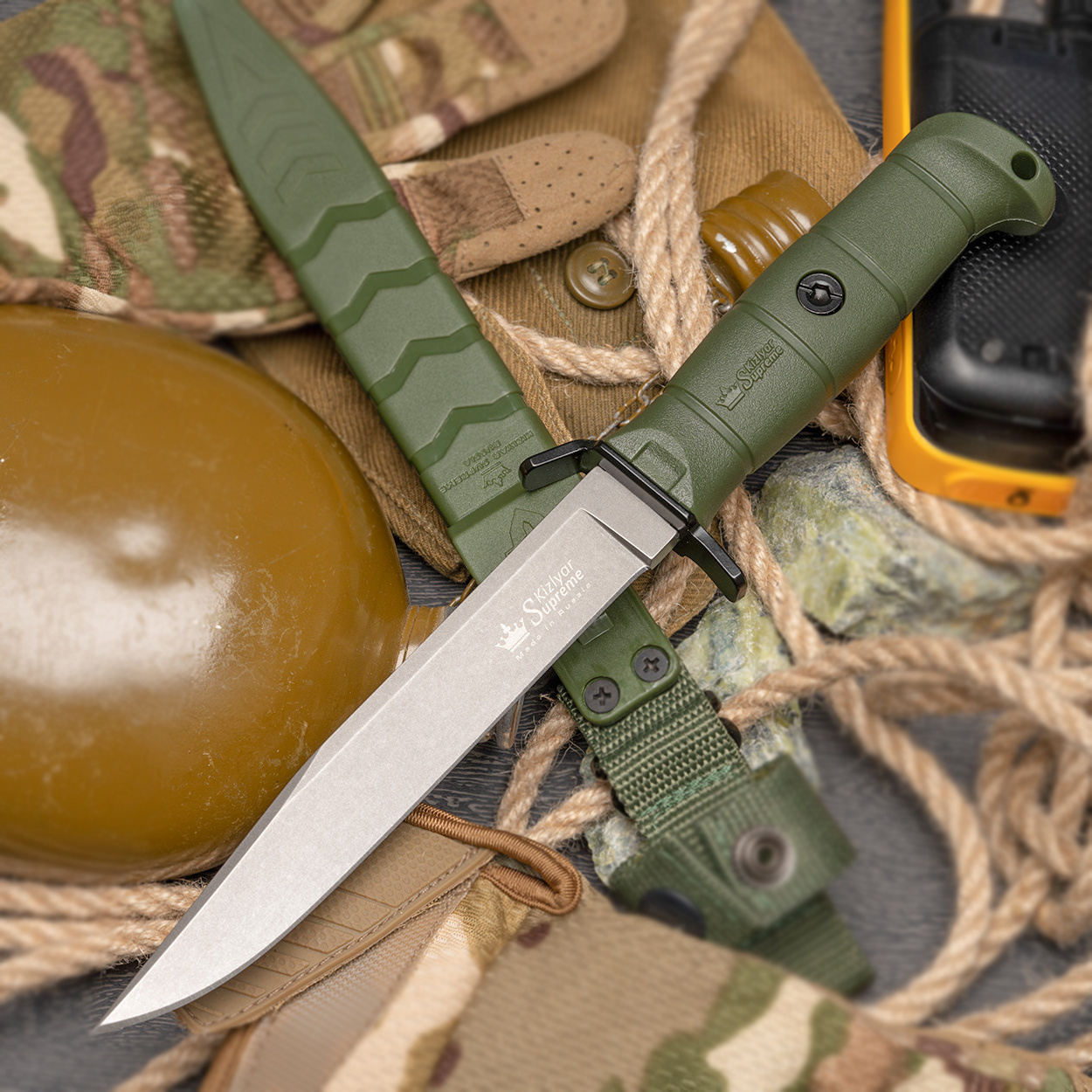 Купить  нож Vector AUS-8 StoneWash Green с доставкой по РФ