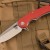 Складной нож А-01 от ТДК Red (D2, StoneWash)