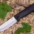 Нож HootF N690, G10 черная, ножны – kydex, выпуклая линза