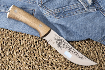 Нож "Рыбак-2" (AUS-8, полированный, дерево)