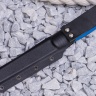 Нож NorthF финка "Грибок" N690, G10 синяя, ножны – kydex, выпуклая линза - фото
