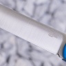 Нож NorthF финка "Грибок" N690, G10 синяя, ножны – kydex, выпуклая линза - фото