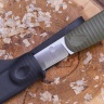 Нож NorthF финка "Бочка" CPR, G10 оливковая, ножны – kydex, выпуклая линза - фото