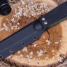 Нож NorthF финка "Бочка" CPR, G10 оливковая, ножны – kydex, выпуклая линза - фото