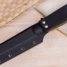Нож NorthSF финка "Бочонок" N690, G10 песчаная, ножны – kydex, выпуклая линза - фото