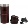Термокружка STANLEY Classic 0,35 One Hand 2.0 Бордовая - фото