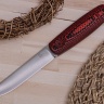 Нож NorthF финка "Грибок" CPR, G10 черно-красная, ножны – kydex, выпуклая линза - фото