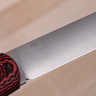 Нож NorthF финка "Грибок" CPR, G10 черно-красная, ножны – kydex, выпуклая линза - фото