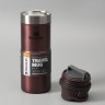 Термокружка STANLEY Classic Trigger Action 0,35L One hand 2.0 (10-09848-010) бордовая - фото