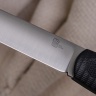 Нож NorthF финка "Грибок" CPR, G10 черная, ножны – kydex, выпуклая линза - фото