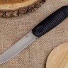 Нож NorthF финка "Грибок" N690, G10 черная, ножны – kydex, выпуклая линза - фото