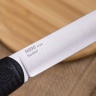 Нож NorthF финка "Грибок" N690, G10 черная, ножны – kydex, выпуклая линза - фото