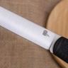 Нож NorthF финка "Грибок" N690, G10 черная, ножны – kydex, выпуклая линза - фото